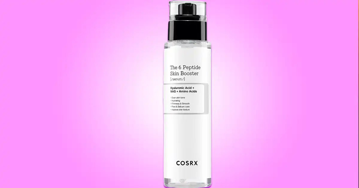 COSRX 6 peptide skin booster (collagen toner serum) product image for our review
